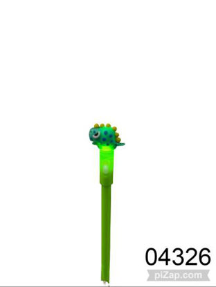 Imagen de LAPICERA COLOR 17CM DINO C/LUZ DISPLAY 3.26